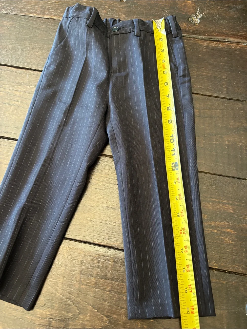 Giorgio Armani Baby Brown Pinstripe Blazer with Gold Emblem